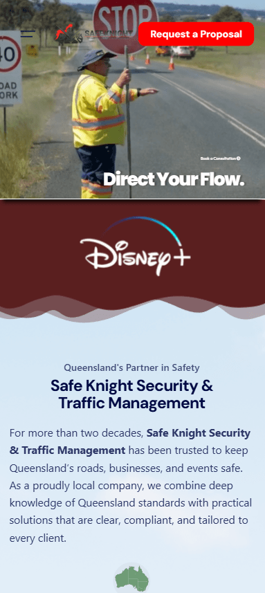 Safe Knight website on mobile